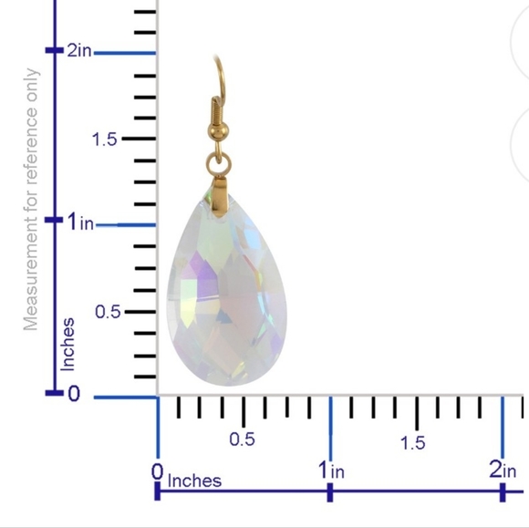 NWT Simulated Mercury Topaz Earrings and Pendant Necklace - Picture 12 of 12